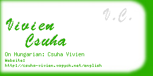 vivien csuha business card